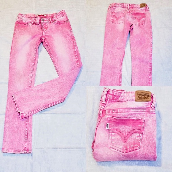 Pink stone washed jeans Clearance